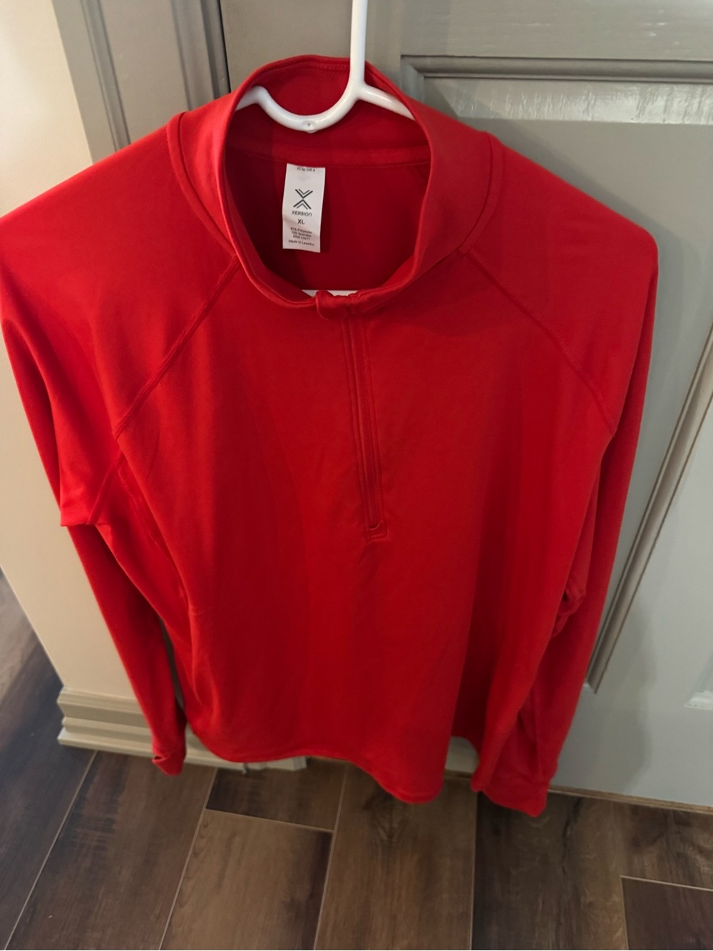 Xersion Red Quarter-Zip Turtleneck Performance Pullover